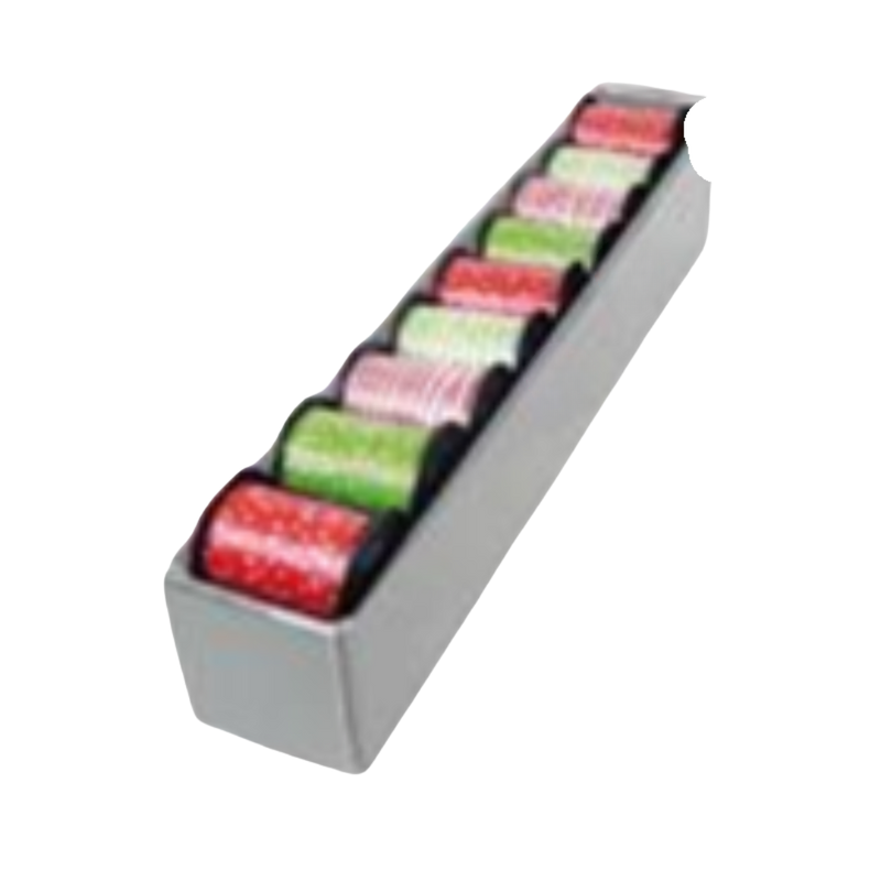 Ribbon Roll Christmas 10M Curling Red Green