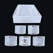 Assorted silver ribbons 5x270cm – perfect for Christmas gift wrapping and festive crafts