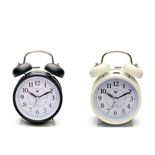 Ronis Ricki Twin Bell Alarm Clock 11.6x17x5.5cm Assorted