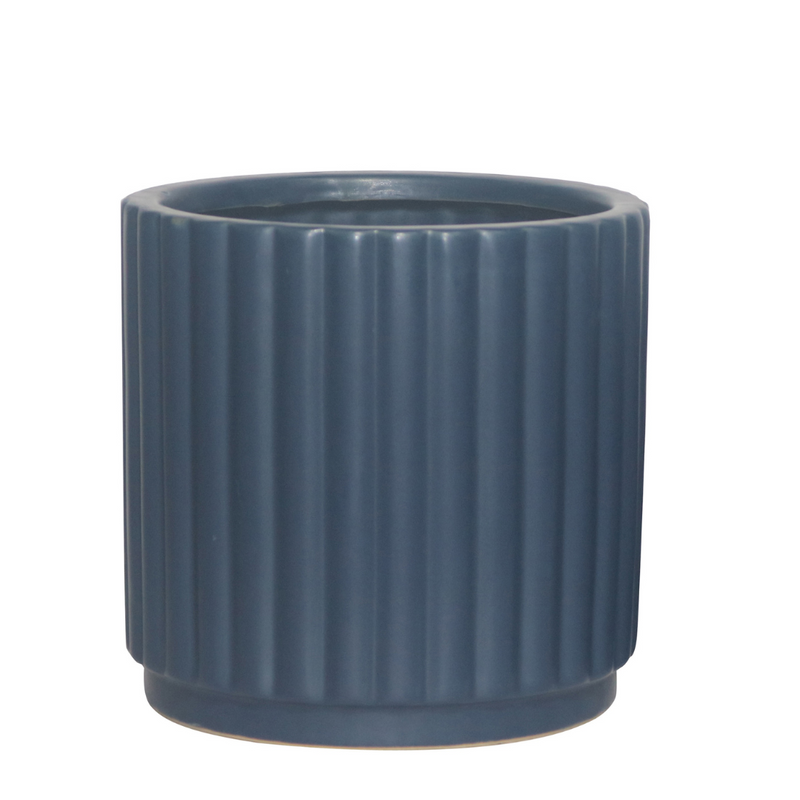 Ronis Ripple Royale Planter 13x12cm Navy