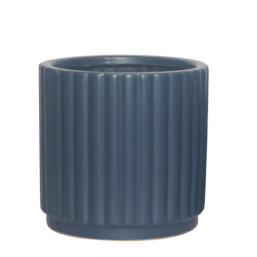 Ronis Ripple Royale Planter 13x12cm Navy