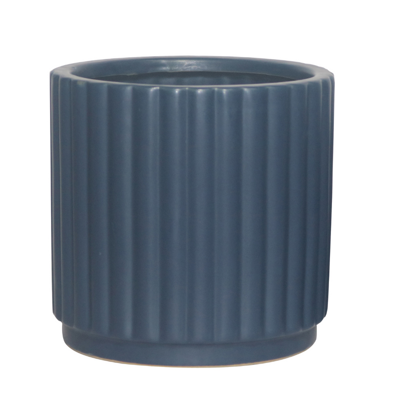 Ronis Ripple Royale Planter 16x16cm Navy