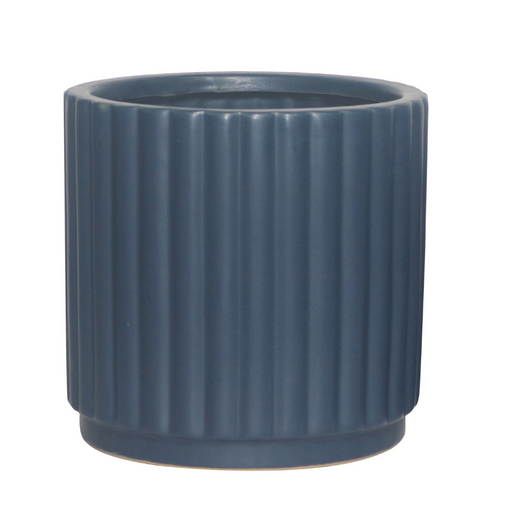 Ronis Ripple Royale Planter 16x16cm Navy