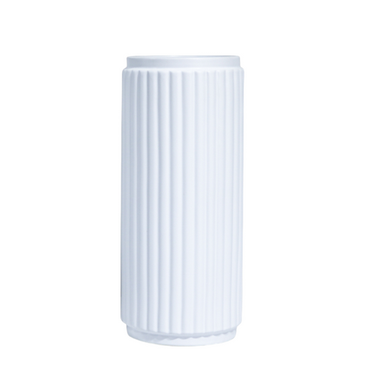 Ronis Ripple Royale Vase 13x30cm White