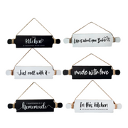 Ronis Rolling Pins Kitchen Wooden Signs 33x7x0.6cm Assorted