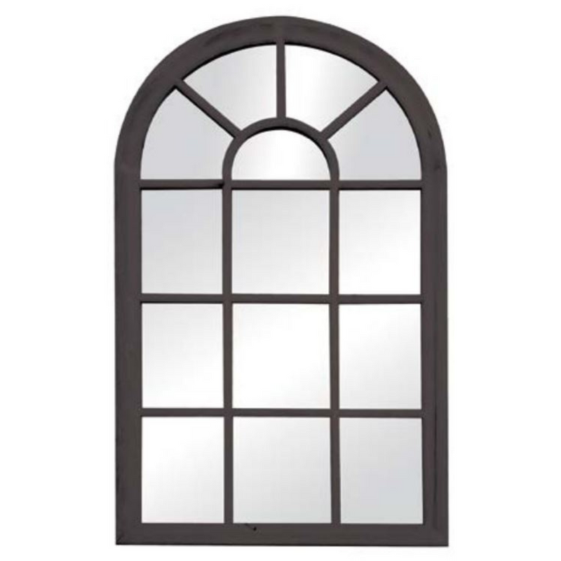 Ronis Romeo Arch Mirror 143x83x6cm Matt Black
