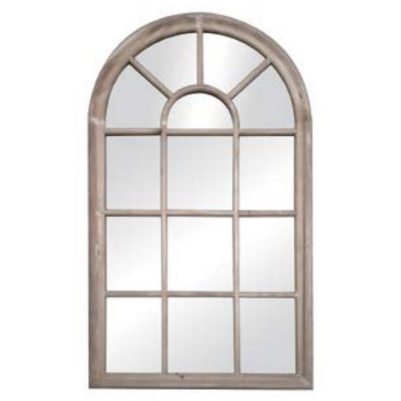 Ronis Romeo Arch Mirror 143x83x6cm Wood Grain