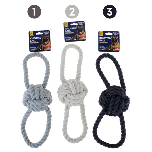 Ronis Rope Toy Double Loop Large 34x9.4cm 3 Asstd