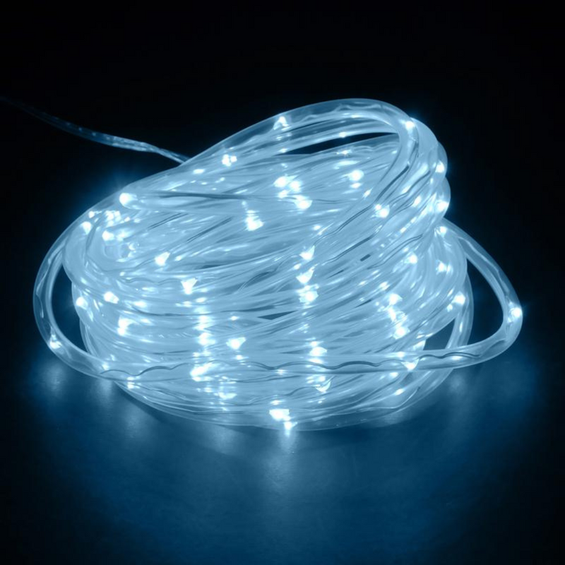 Ronis Rope Light Solar 100 LED 1200cm Cool White 8 Functions