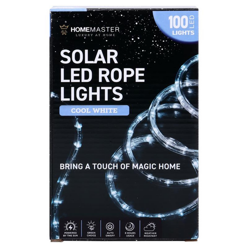 Ronis Rope Light Solar 100 LED 1200cm Cool White 8 Functions