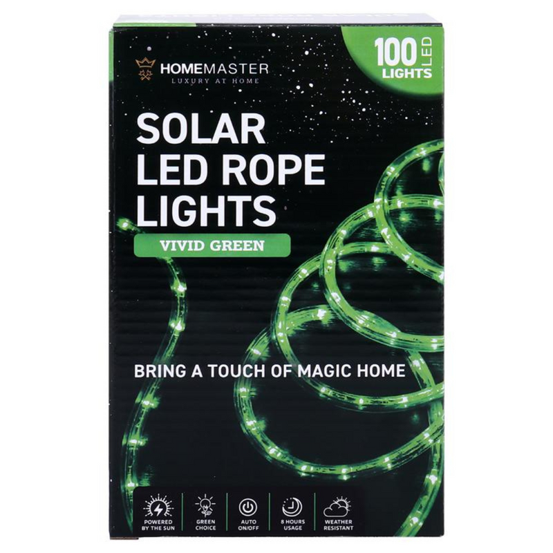 Ronis Rope Light Solar 100 LED Vivid Green