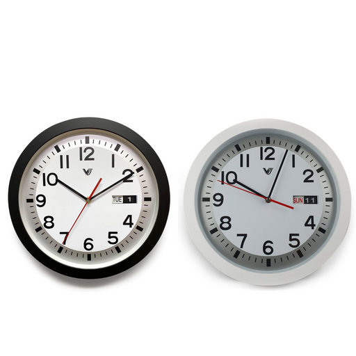 Ronis Rory Calendar Day Date Wall Clock 33x33x5cm Assorted