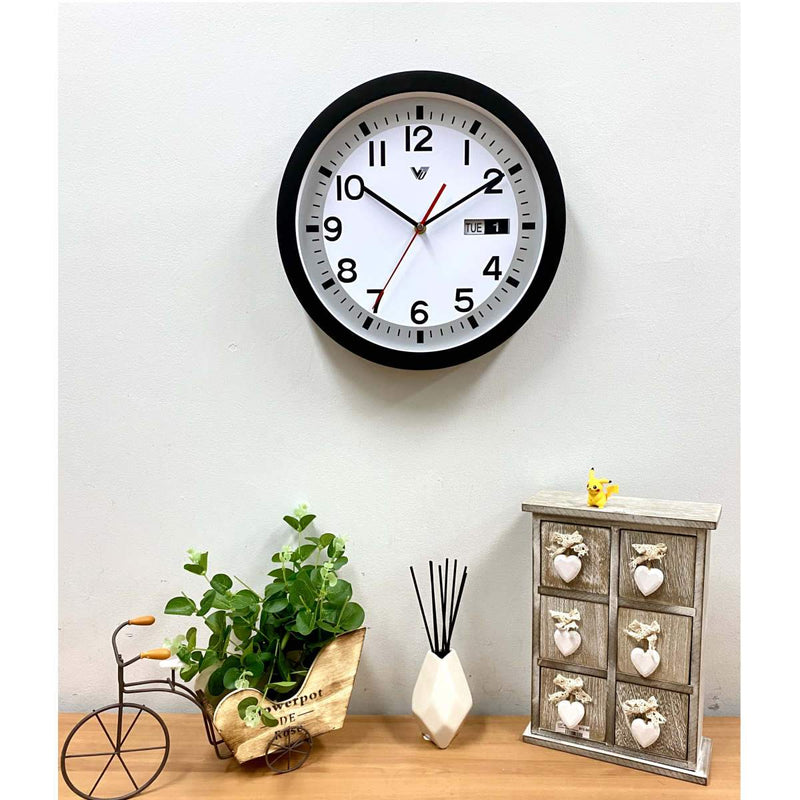 Ronis Rory Calendar Day Date Wall Clock 33x33x5cm Assorted