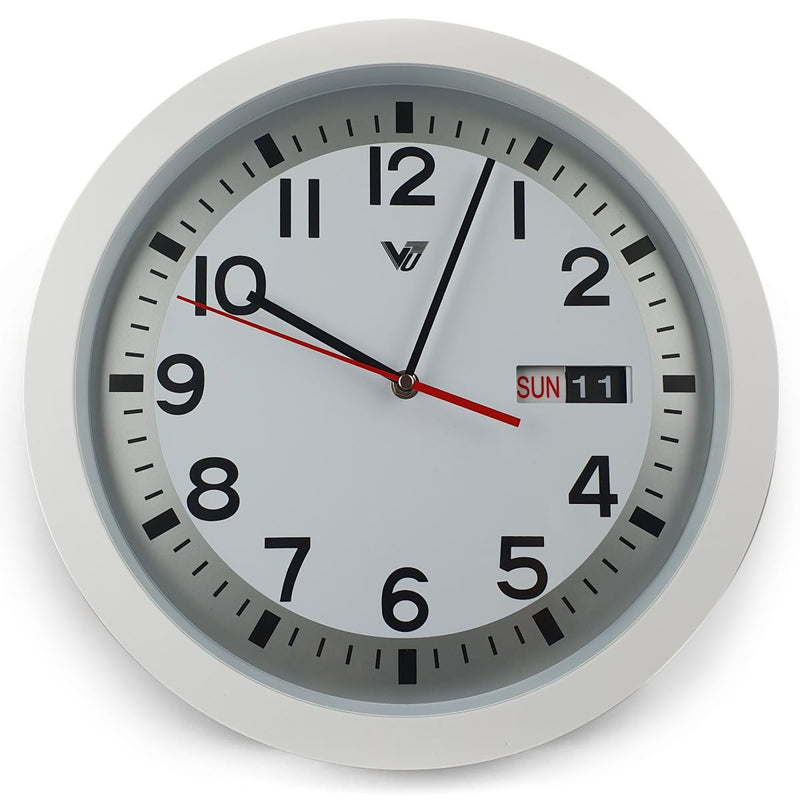 Ronis Rory Calendar Day Date Wall Clock 33x33x5cm Assorted
