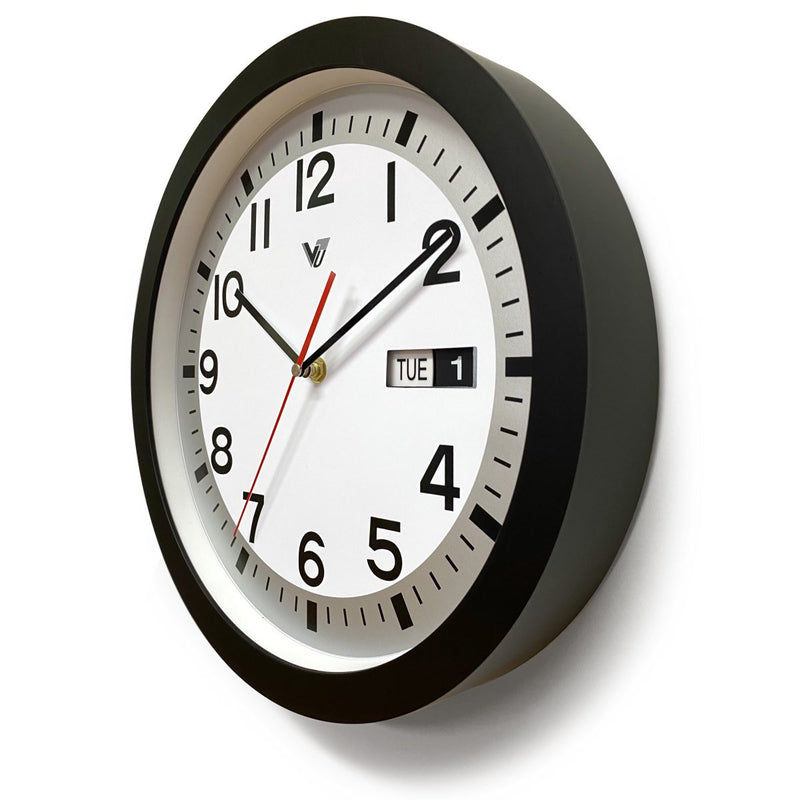 Ronis Rory Calendar Day Date Wall Clock 33x33x5cm Assorted