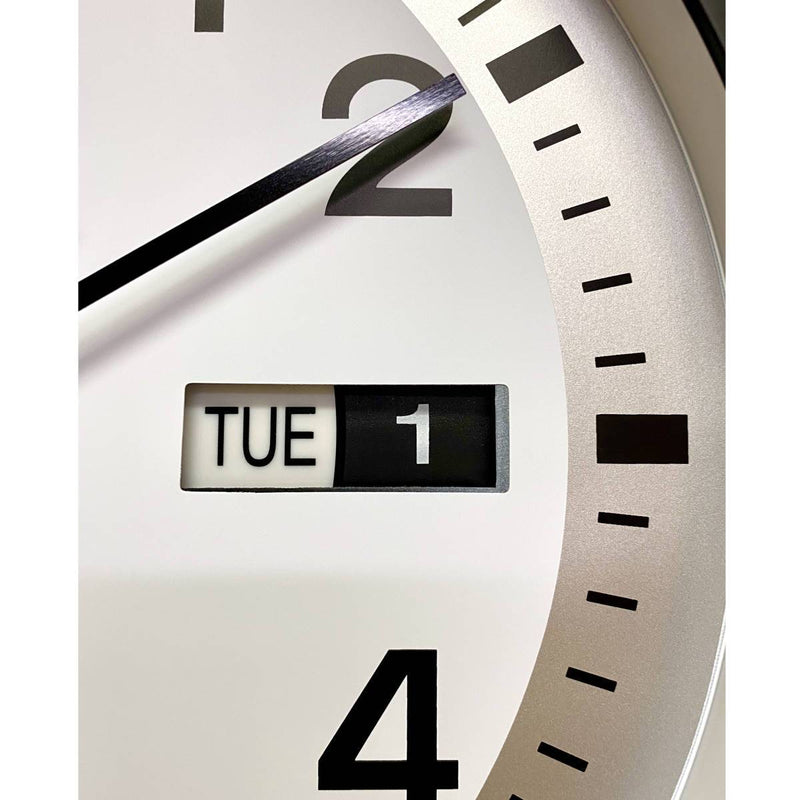 Ronis Rory Calendar Day Date Wall Clock 33x33x5cm Assorted