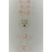 Ronis Rosary Pink & Silver 55cm – thumbnail