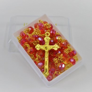Ronis Rosary Red & Gold 55cm