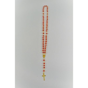 Ronis Rosary Red & Gold 55cm