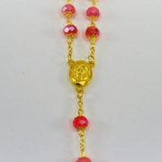 Ronis Rosary Red & Gold 55cm
