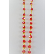Ronis Rosary Red & Gold 55cm