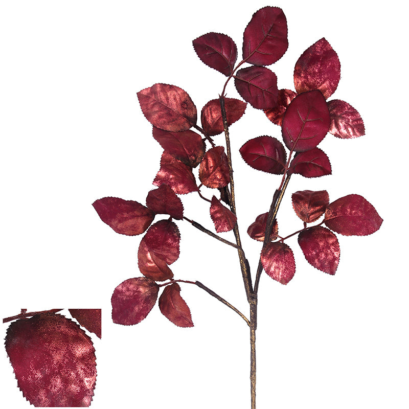 Ronis Rose Leave Spray 58cm Pink