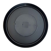 53cm round bronze wall clock with exposed gear movement and Roman numerals in vintage-industrial style