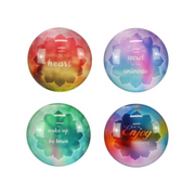 Ronis Round Glass Magnet with Inspirational Wording 5cm Assorted – thumbnail