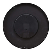 Round 54cm Black and White Wall Clock with Exposed Gears – London Modern Industrial Style