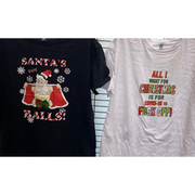 Ronis Rude Christmas Tshirt 2 Asstd