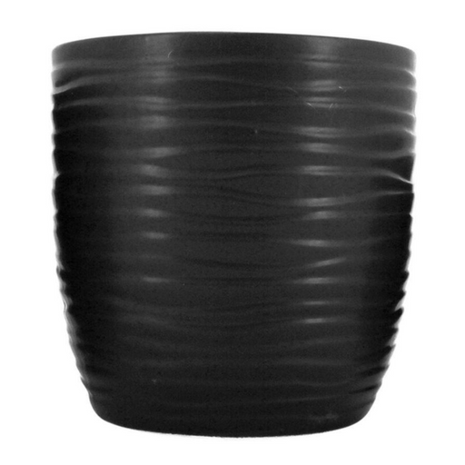 Ronis Ruffled Planter 16x16cm Black