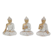 Ronis Rulai Buddha 13cm Gold Grey Assorted
