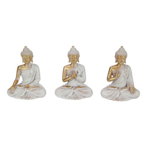 Ronis Rulai Buddha 13cm Gold Grey Assorted