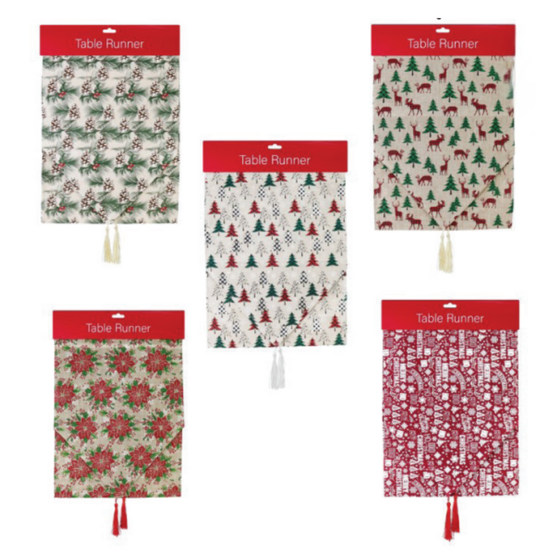 Ronis Runner Natural Print 180cm Assorted