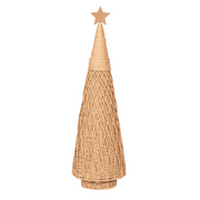 Rustic Look Woven Christmas Tree – 74cm tall farmhouse holiday decoration