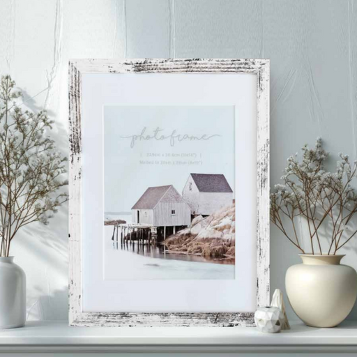 Rustic white beach look non matted photo frame 13x18cm assorted coastal 5x7 picture frame