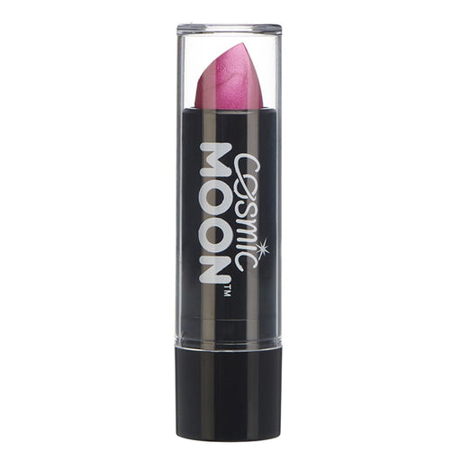 Metallic pink lipstick