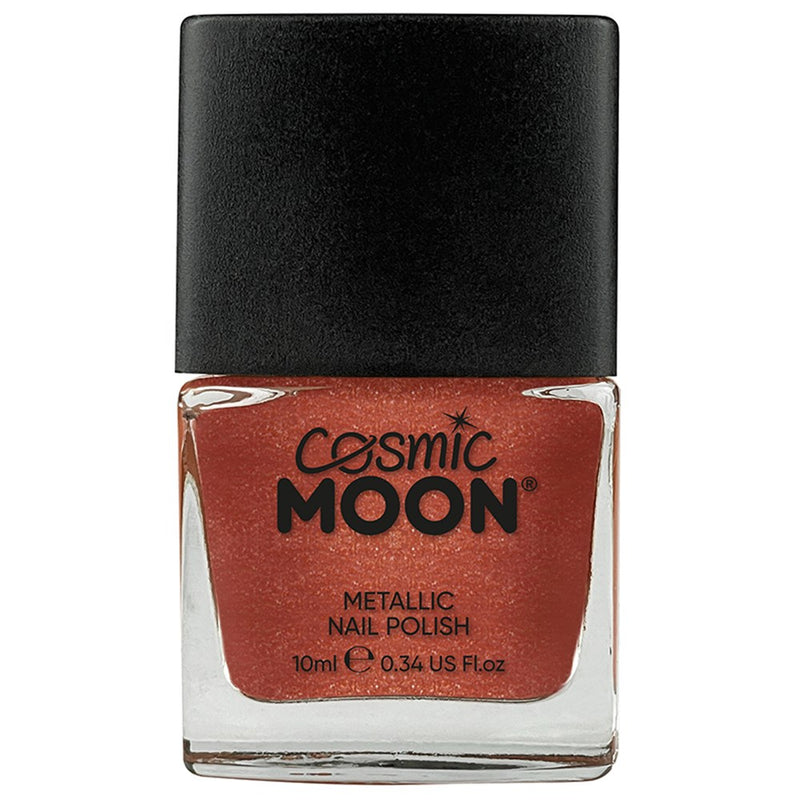 Metallic red nail polish