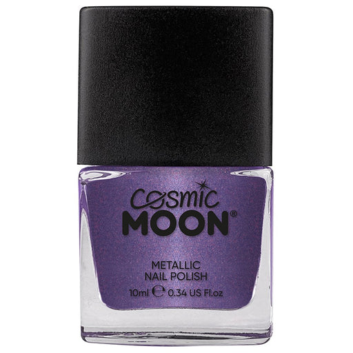 Metallic purple nail polish