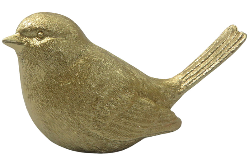 Gifts Ornamental And Figurines Small Gold Wren 10X6Cm