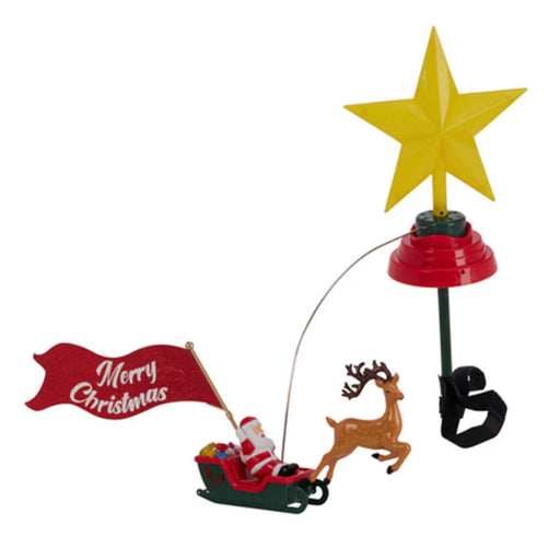 Ronis Christmas Tree Top With Santa Led