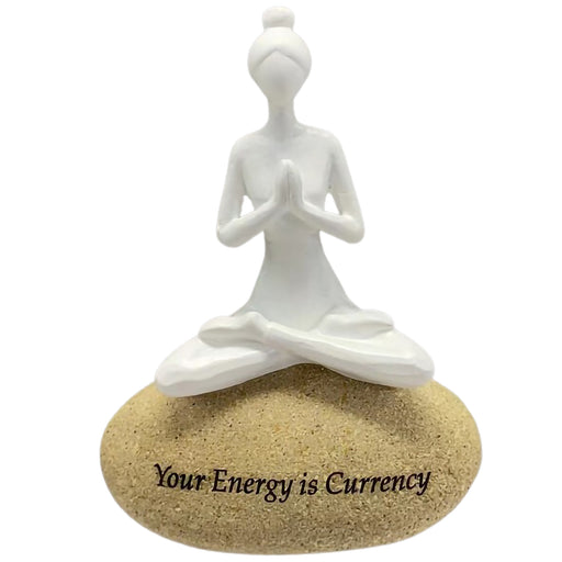 Gifts Ornamental And Figurines Energy Is Currency 12X9 White