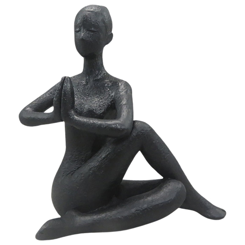 Gifts Ornamental And Figurines Seated Twist Pose16X17 Black