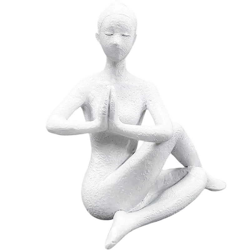 Gifts Ornamental And Figurines Seated Twist Pose16X17 White