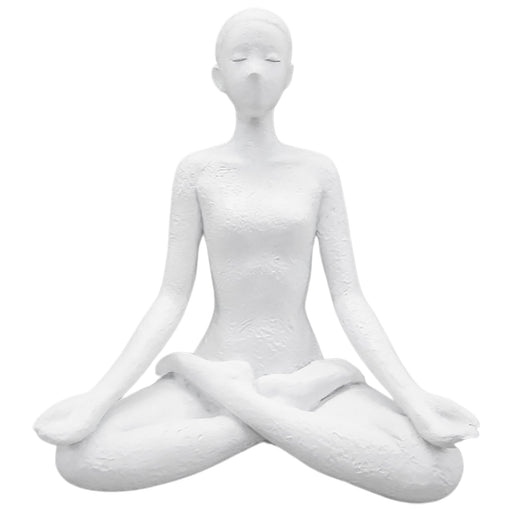 Gifts Ornamental And Figurines Lotus Pose 14X11X17 White