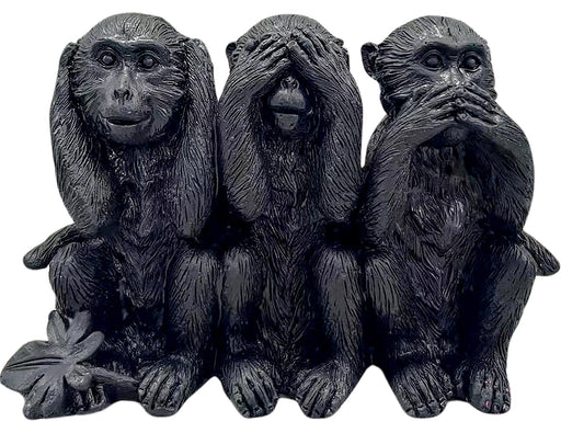 Gifts Ornamental And Figurines Hss Set Monkey 12X6X8 Black