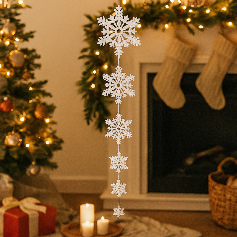Bring winter charm to your décor with S5 Hanging Snowflakes. Elegant, festive, and perfect for Christmas displays or seasonal decorations.