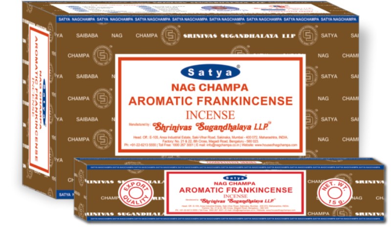 Satya Frankincense incense sticks box 15g