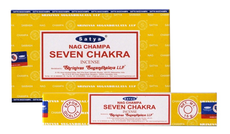 Satya Seven Chakra incense sticks box 15g