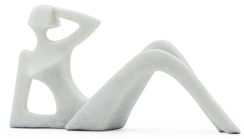 Marble look resin figurine female